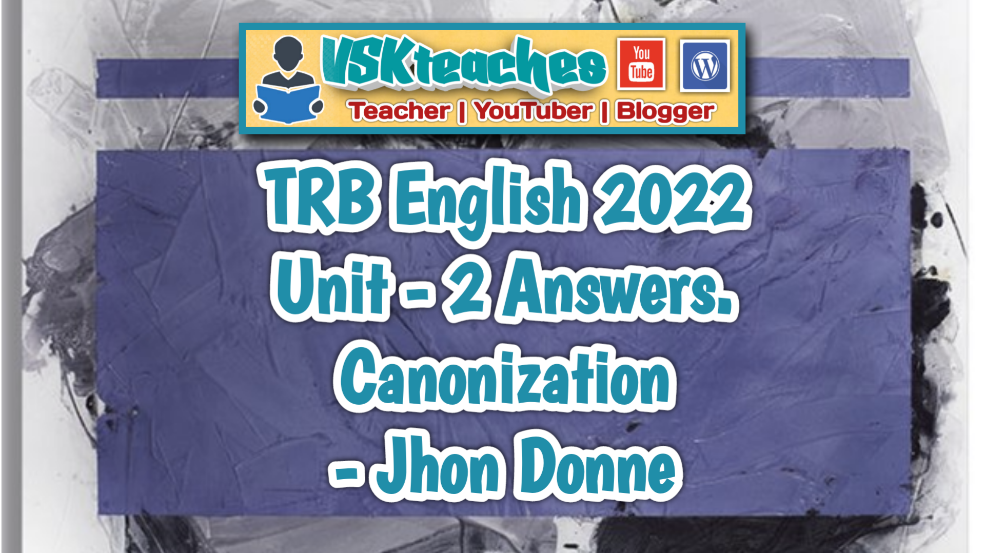TRB English Canonization answers.