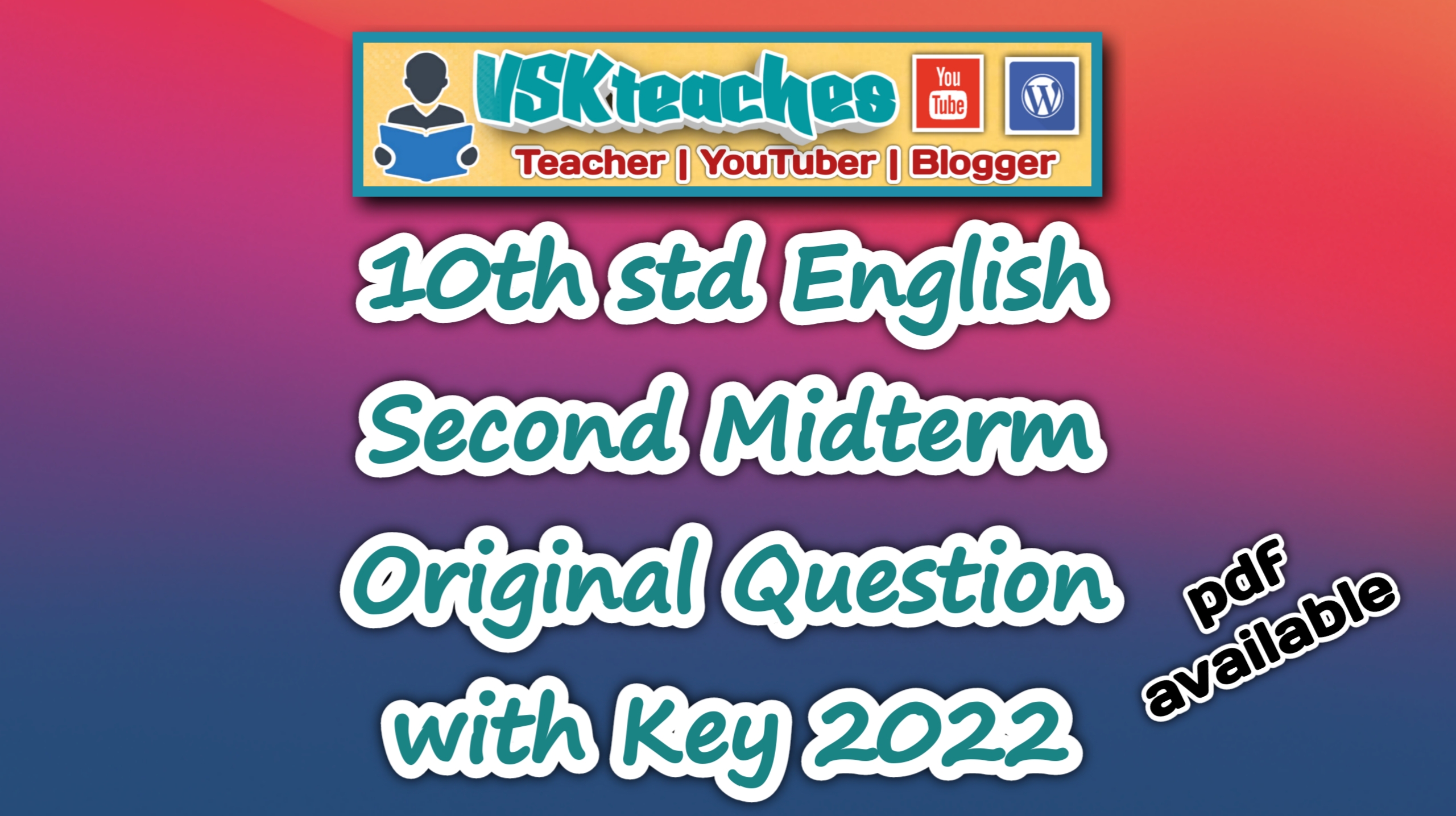 10th English Second Midterm 2022