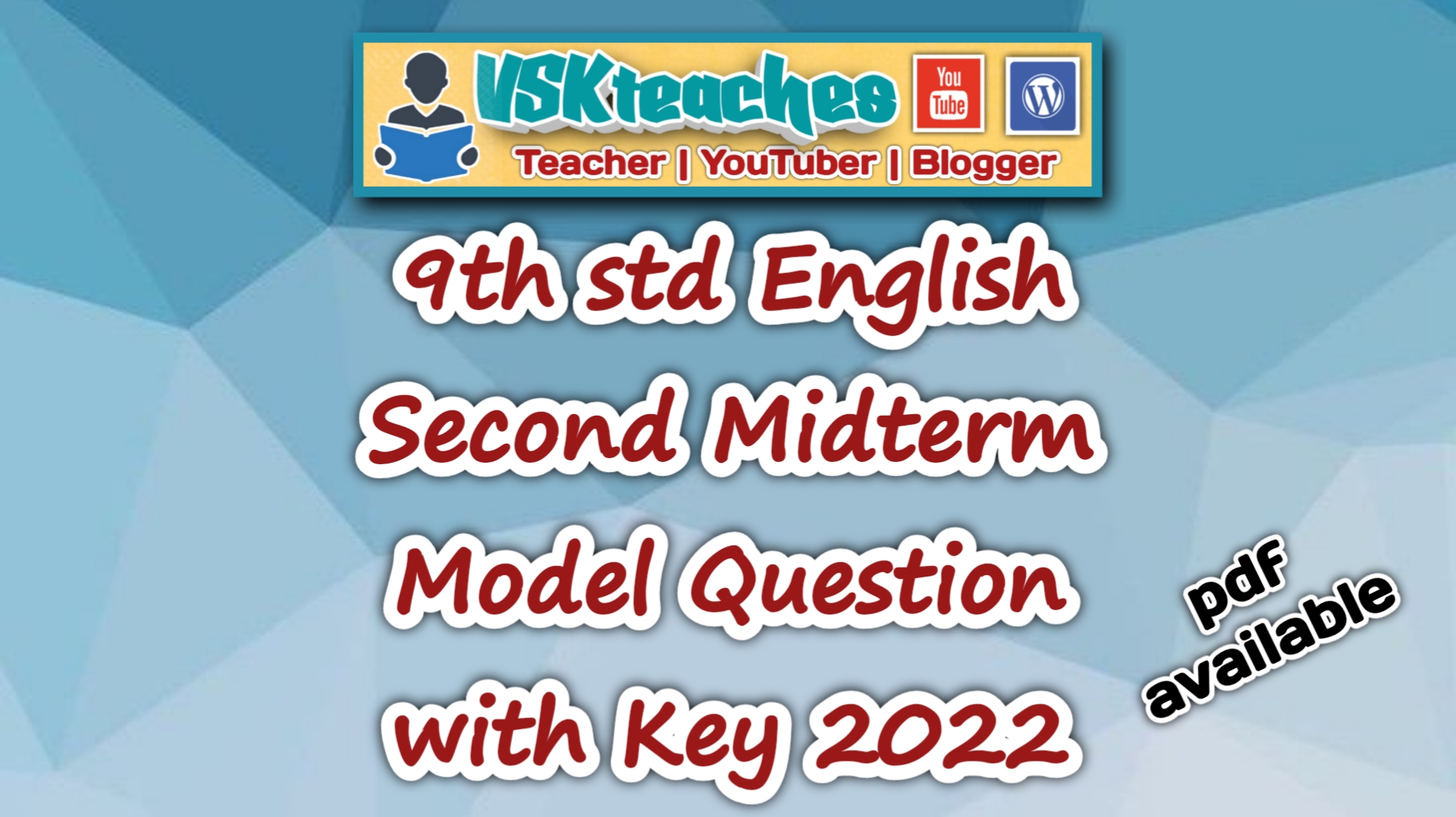 English model second midterm question 2022