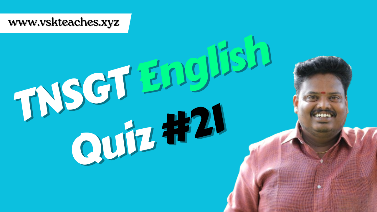 TNSGT English Quiz 21