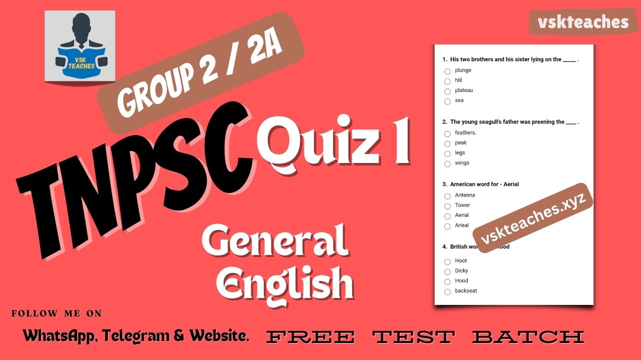 tnpsc english quiz 1