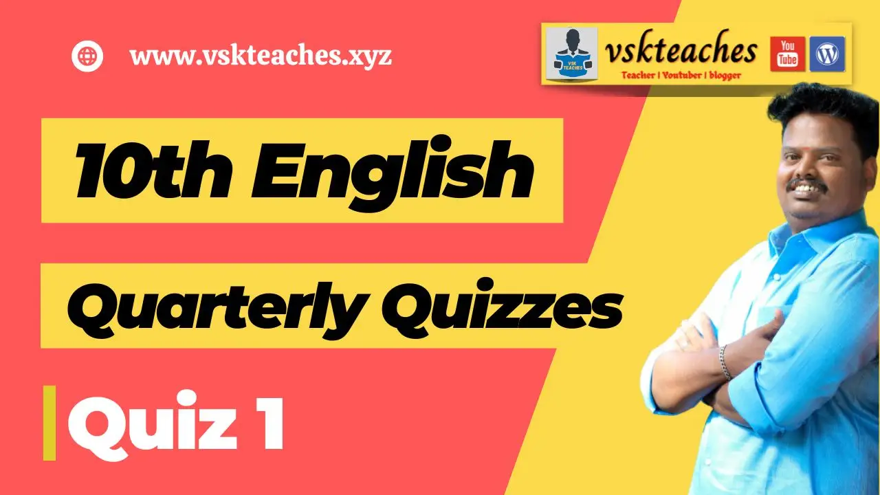 10th english quarterly quiz1