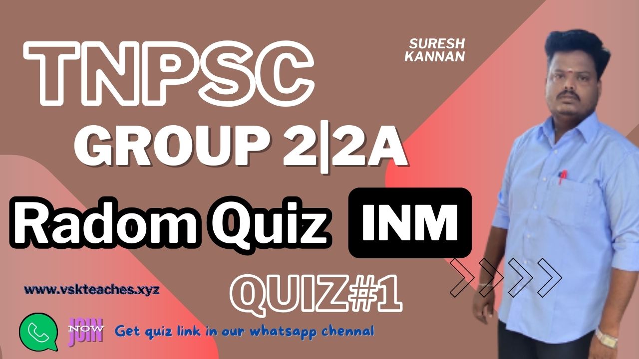 Tnpsc Group2|2A INM quiz 1