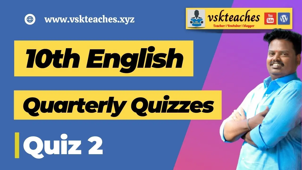 10th english quarterly quiz2