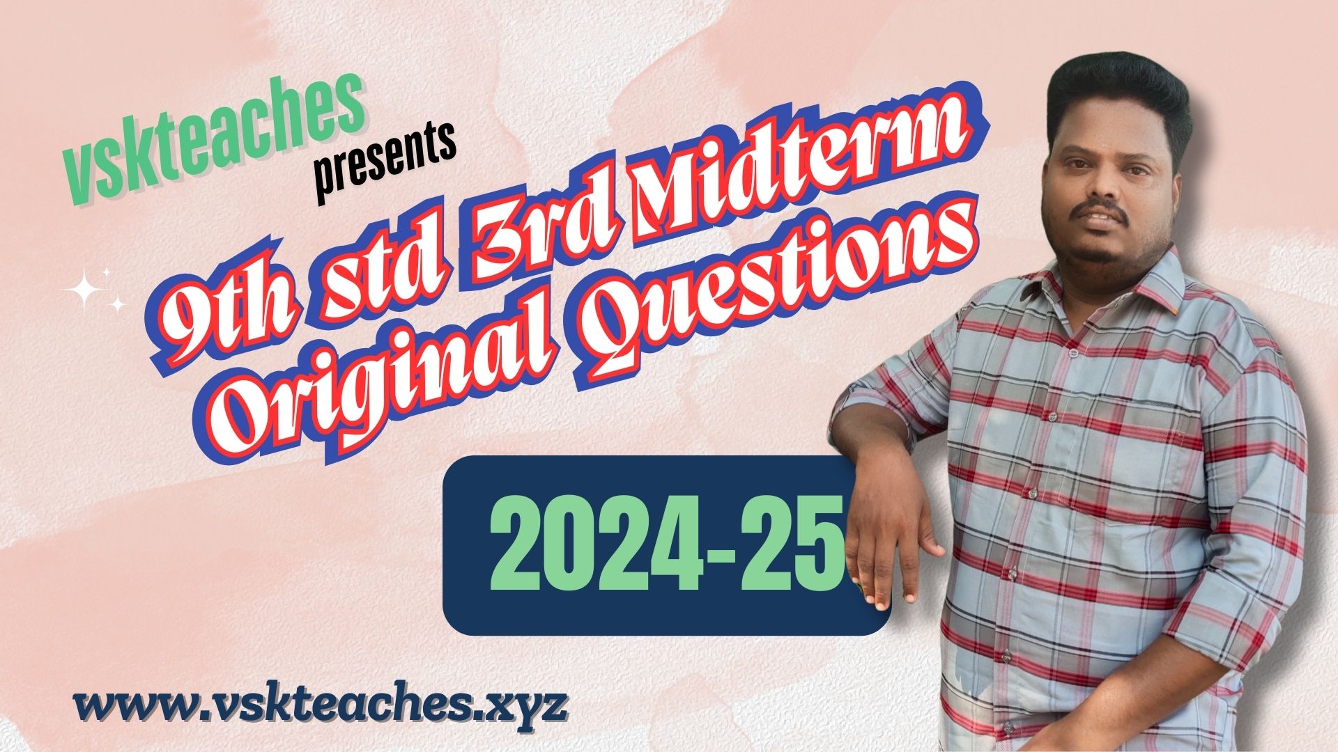 9th 3rd Mid term 2025 question paper and answer